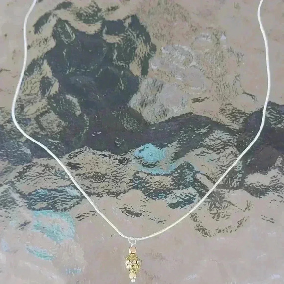 Handcrafted Rhinestone Charm Necklace - Picture 2 of 3